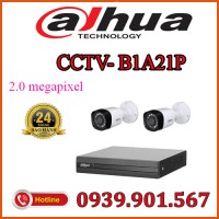 Lắp đặt trọn bộ 2 camera quan sát DAHUA CCTV-B1A21P