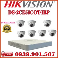Lắp đặt trọn bộ 07 camera quan sát HIKVISION DS-2CE56C0T-IRP