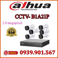 Lắp đặt trọn bộ 6 camera quan sátCCTV-B1A21P 