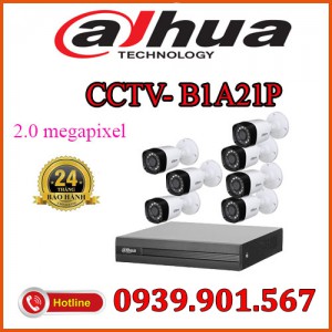 Lắp tron bộ camera 7 camera quan sát CCTV-B1A21P 