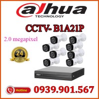 Lắp trọn bộ 8 camera quan sát CCTV-B1A21P