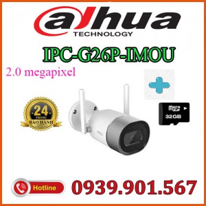Camera IP hồng ngoại không dây 2.0 Megapixel DAHUA IPC-G26P-IMOU