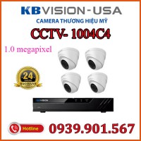Lắp đặt trọn bộ 4 camera quan sát KBVISION CCTV-1004C4