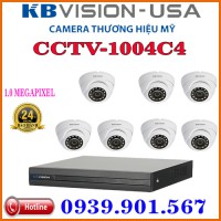 Lắp đặt trọn bộ 07 camera quan sát KBVISION  CCTV-1004C4
