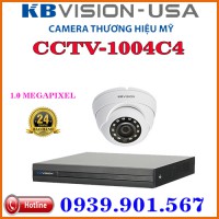Lắp đặt trọn bộ 01 camera quan sát KBVISION  CCTV-1004C4