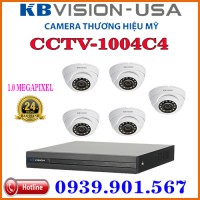 Lắp đặt trọn bộ 05 camera quan sát KBVISION  CCTV-1004C4