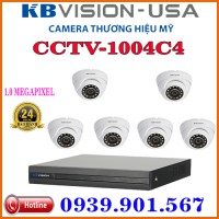 Lắp đặt trọn bộ 06 camera quan sát KBVISION  CCTV-1004C4