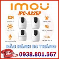 LẮP ĐẶT TRỌN BỘ 4 CAMERA QUAN SÁT IMOU CCTV-A22EP