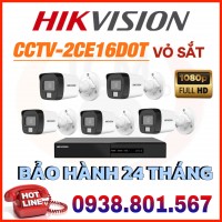 LẮP ĐẶT TRỌN BỘ 5 CAMERA QUAN SÁTt HIKVISION DS-2CE16D0T-EXLF