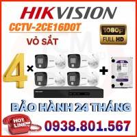 LẮP ĐẶT TRỌN BỘ 16 CAMERA QUAN SÁT HIKVISION DS-2CE16D0T-EXLF