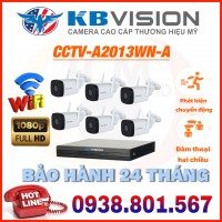 LẮP ĐẶT TRỌN BỘ 06 CAMERA IP QUAN SÁT KBVISION CCTV-A2013WN-A