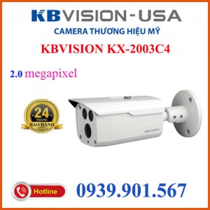 Camera HDCVI HỒNG NGOẠI 80 mét 2.0 Megapixel KBVISION KX-2003C4