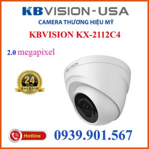 Camera Dome 4 in 1 hồng ngoại 2.0 Megapixel KBVISION KX-2112C4