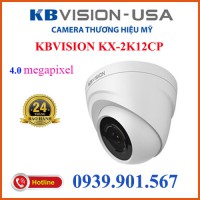 Camera Dome HDCVI hồng ngoại 4.0 Megapixel KBVISION KX-2K12CP 