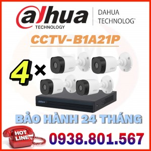 LẮP ĐẶT TRỌN BỘ 16 CAMERA QUAN SÁT DAHUA CCTV-B1A21P