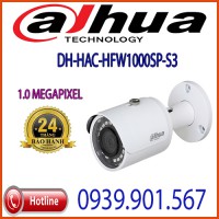 Lắp đặt Camera HDCVI/HDTVI/AHD/Analog hồng ngoại 1.0 Megapixel DAHUA HAC-HFW1000SP-S3