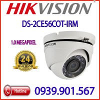 Lắp đặt Camera HD-TVI Dome hồng ngoại 1.0 Megapixel HIKVISION DS-2CE56C0T-IRM