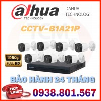 LẮP ĐẶT TRỌN BỘ 7 CAMERA QUAN SÁT DAHUA CCTV-B1A21P