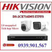 Lắp đặt trọn bộ 4 camera quan sát HIKVISION DS-2CE716D0T-ITPFS
