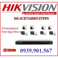 Lắp đặt trọn bộ 8 camera quan sát HIKVISION DS-2CE716D0T-ITPFS