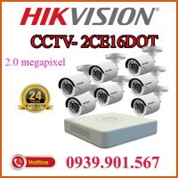 Lắp trọn bộ 7 camera quan sát CCTV -2CE16DOT