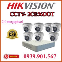 Lắp trọn bộ 7 camera quan sát CCTV-2CE56DOT