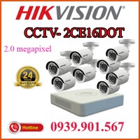 Lắp trọn bộ 8 camera quan sát CCTV -2CE16DOT