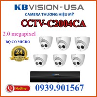 LẮP ĐẶT TRỌN BỘ 6 CAMERA QUAN SÁT CCTV-C2004CA