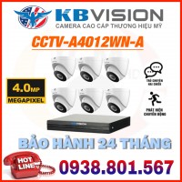 LẮP ĐẶT TRỌN BỘ 06 CAMERA IP 4MP KBVISION CCTV-A4012WN-A