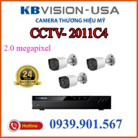 Lắp trọn bộ 3 camera quan sátCCTV-2011C4