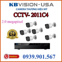 Lắp trọn bộ 6 camera quan sát CCTV-2011C4