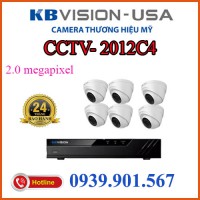 Lắp trọn bộ 6 camera quan sát CCTV-2012C4