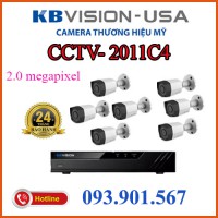 Lắp trọn bộ 7 camera quan sát CCTV-2011C4