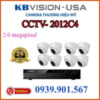 Lắp trọn bộ 8 camera quan sát CCTV-2012C4