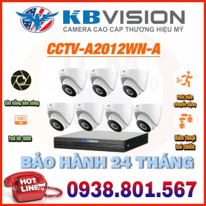 LẮP ĐẶT TRỌN BỘ 07 CAMERA IP QUAN SÁT KBVISION CCTV-A2012WN-A