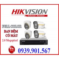 Lắp đặt trọn bộ 4 camera quan sát HIKVISION DS-2CE710DF3T-MFS
