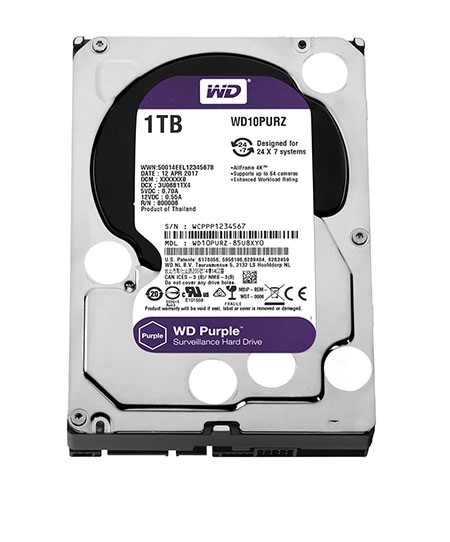 Ổ cứng WD Purple 1TB - Ổ cứng 1Tb tốt nhất cho đầu ghi camera giám sát